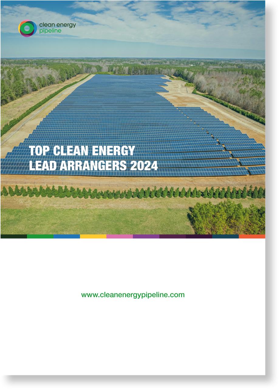 Market report cover image: Top Clean Energy Lead Arrangers 2024