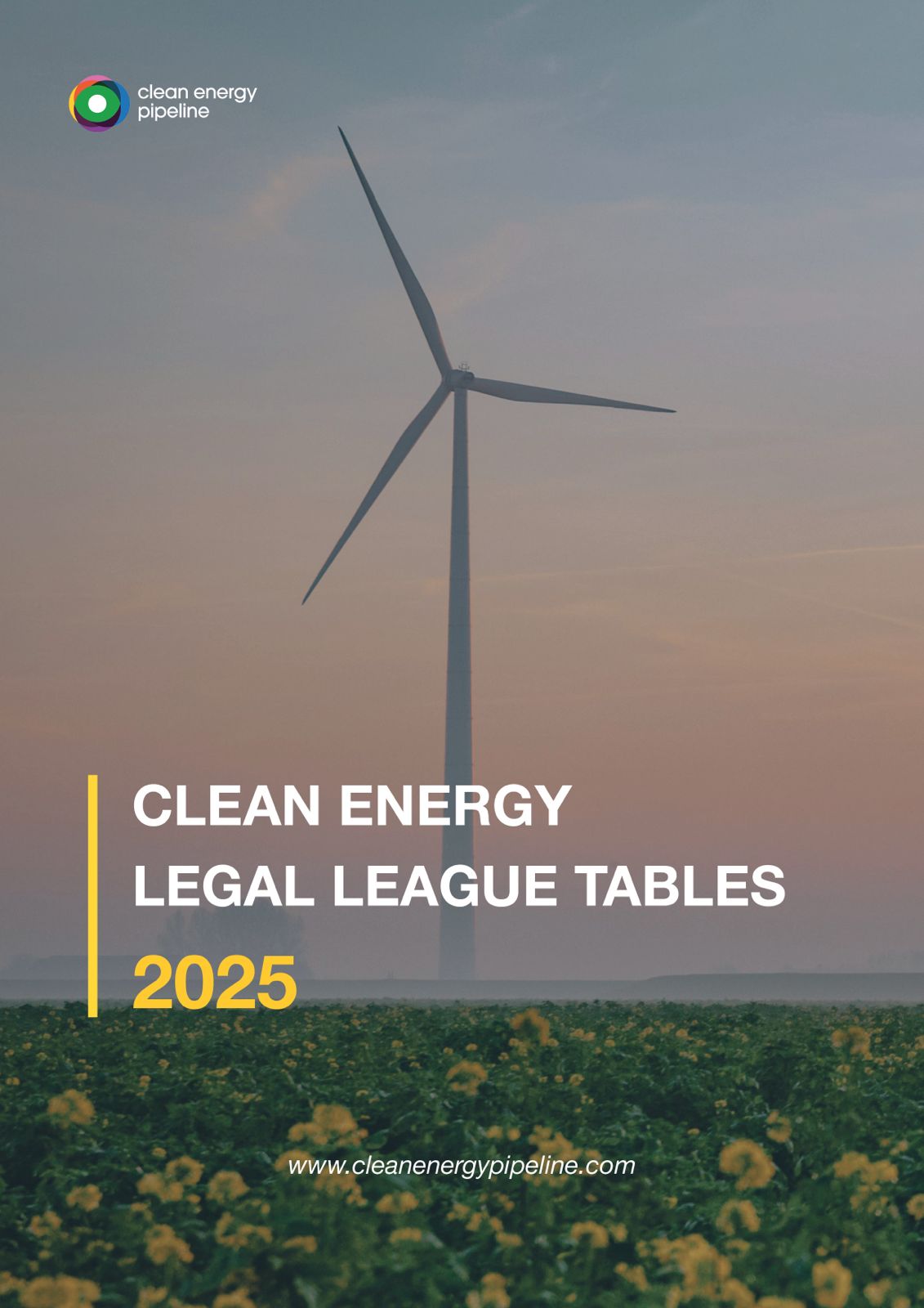 Market report cover image: Clean Energy Legal League Tables 2025